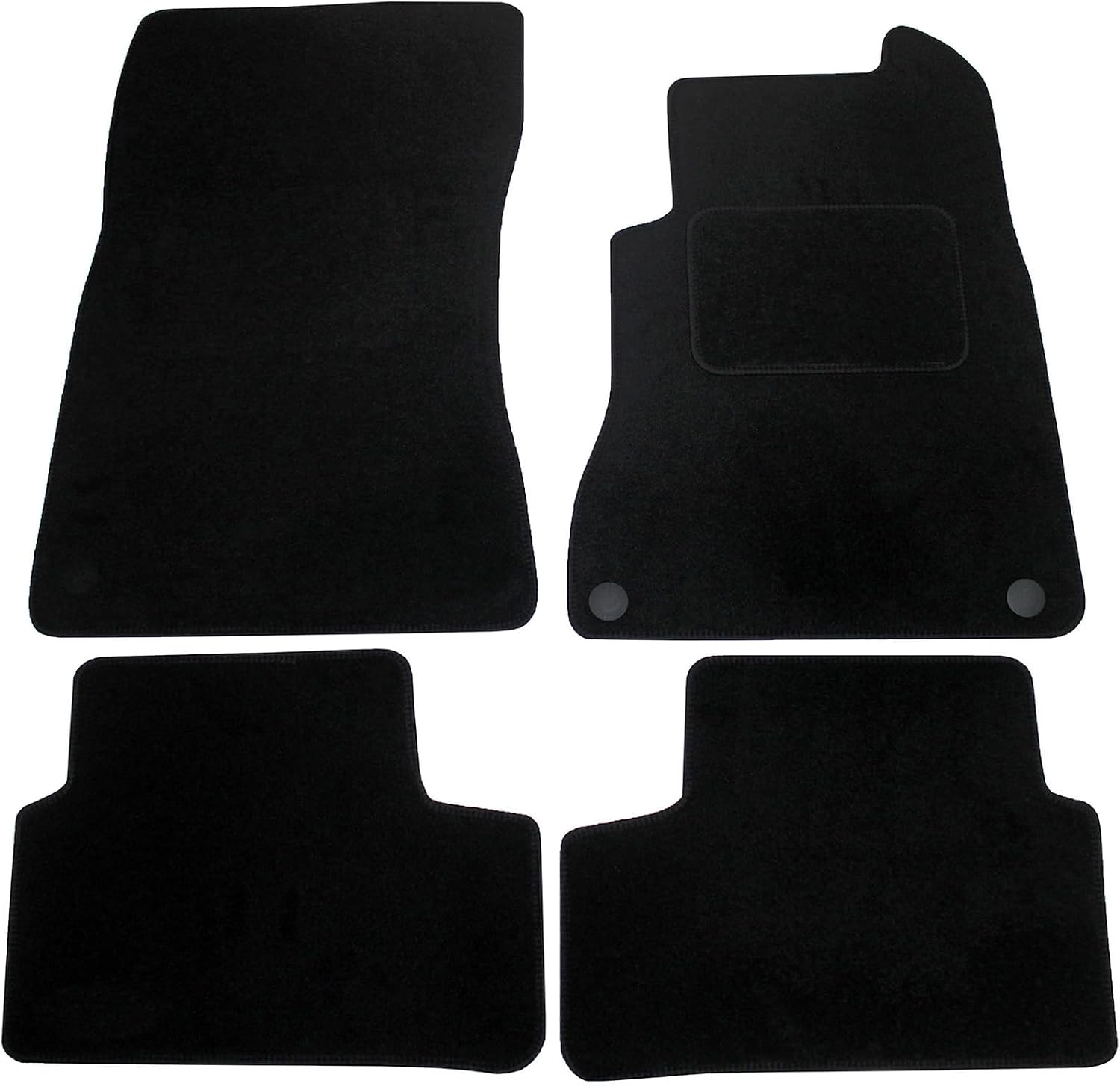Actiasmat - Custom Fit Black Polypropylene Car Floor Mats for Mercedes A Class W177 2018 Onwards 4 Piece Set