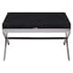 image 3 of Interiors by Premier Black Coffee Table With Cross Base Black