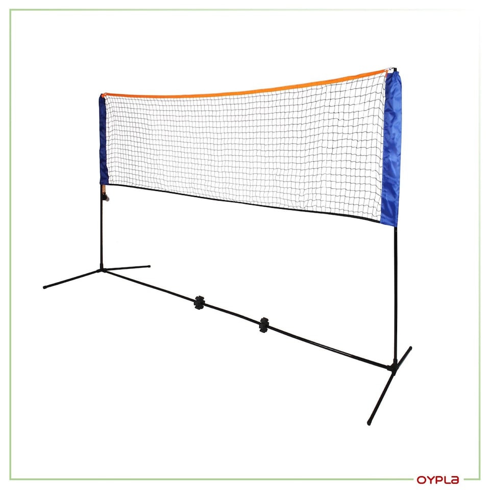 image 1 of Small 3m Adjustable Foldable Badminton Tennis Volleyball Net