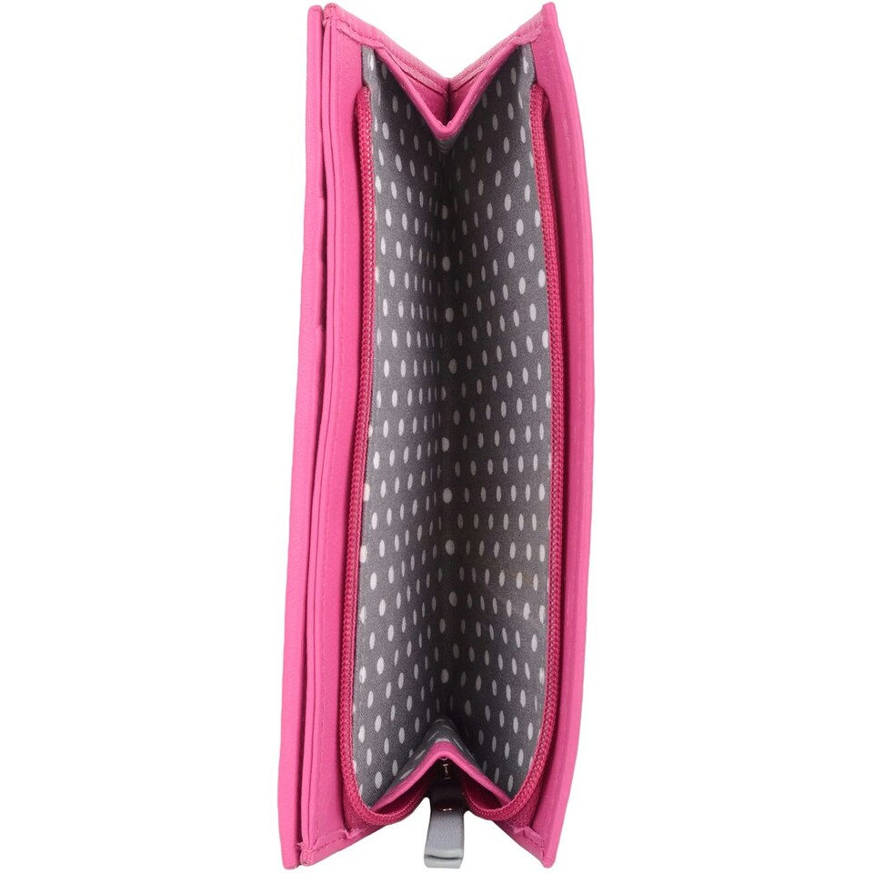 image 1 of Genuine Soft Leather Bi-Fold RFID Protected Multi-Colour Purse | Pink | Fuchsia