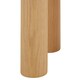 image 4 of Side Table Sisi - round, solid wood legs, rustic look Brown | Light Oak