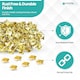 image 4 of 9mm Pyramid Shaped Nail Head Studs Square Metal Leather Rivets - 50pcs