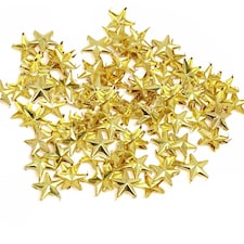 11mm Star Shaped Studs with Back Pin Rivets for DIY Leathercraft- 50pcs