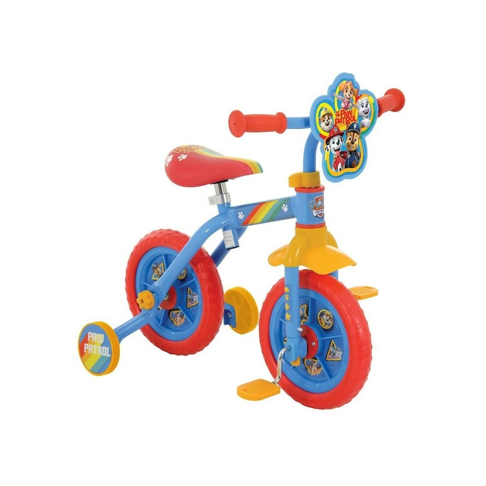 image 1 of Paw Patrol Childrens/Kids 2 In 1 Training Bike - Blue/Red/Yellow - One Size