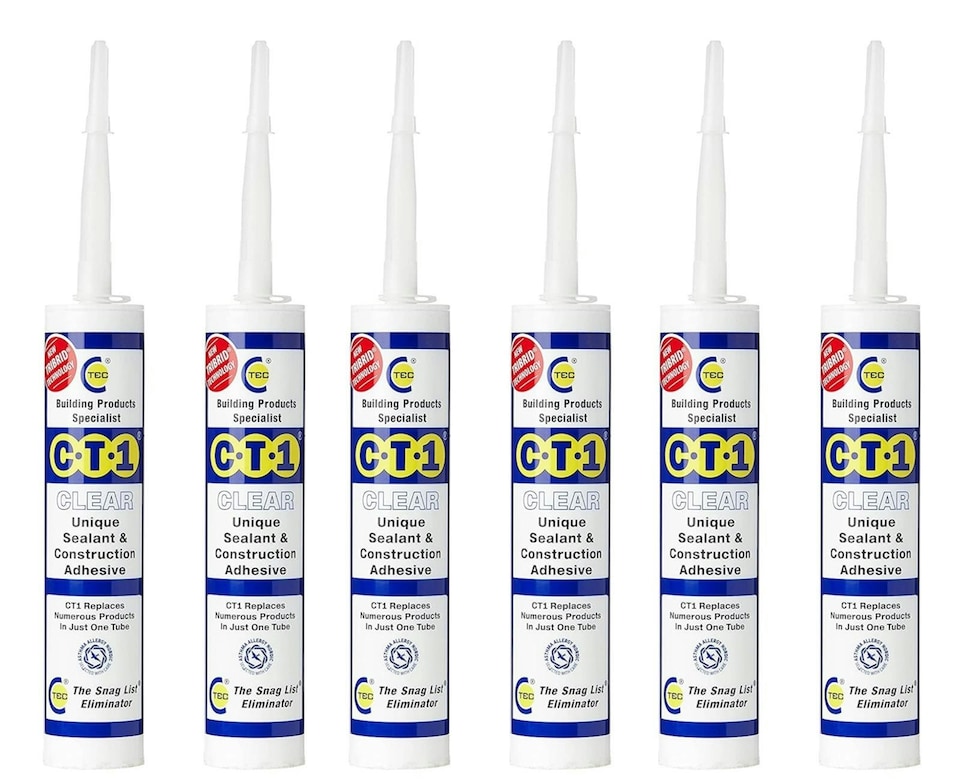 image 1 of CT1 - Clear - Building Sealant & Adhesive Snag Tube for Virtually Any Material Pack of 6