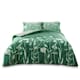 image 1 of Gigi Floral Printed Duvet Cover Set Reversible Polycotton Beddings Green | King