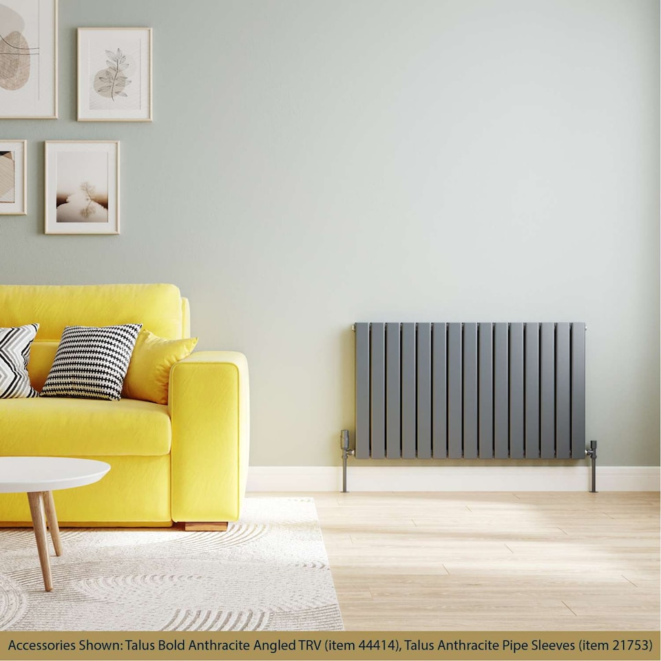 image 1 of Typhoon - Anthracite Horizontal Radiator H600mm x W1020mm Double Panel
