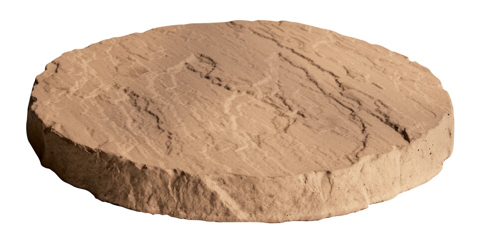image 1 of Chalice Round Stepping Stone 300mm Honey Brown Pallet of 25 - Bowland Stone
