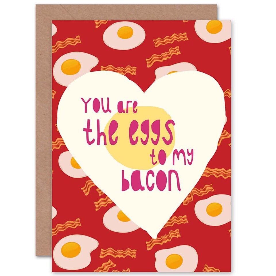 image 1 of Eggs To My Bacon Greetings Card