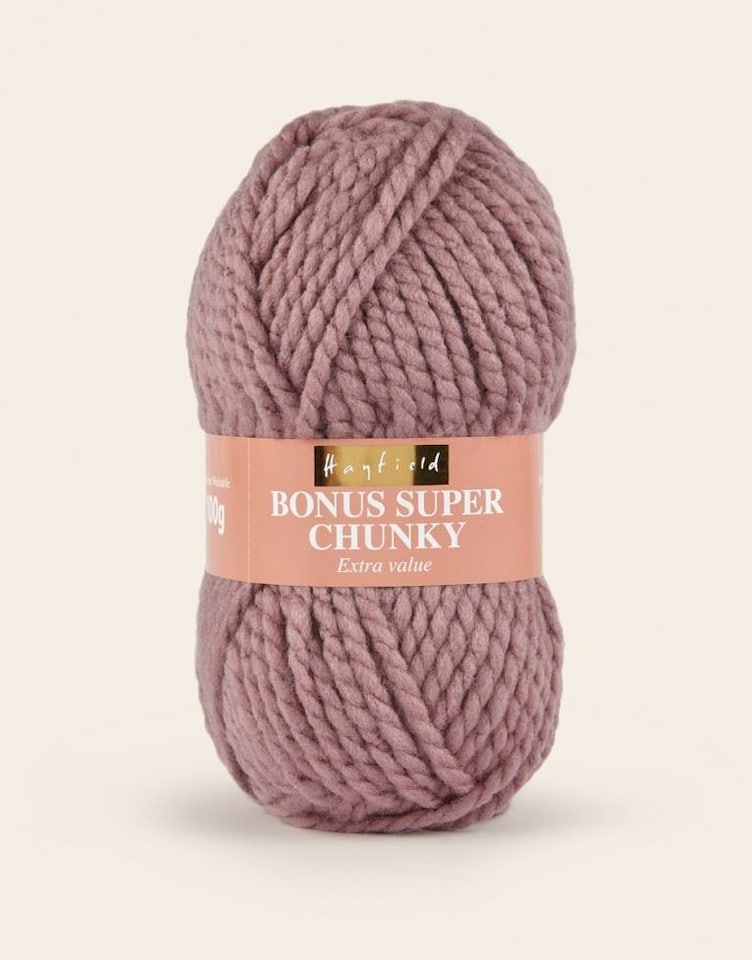 Hayfield Purple Bonus Super Chunky Yarn (Value Pack 10 x 100g Balls) For Crochet, Knitting - 82m per ball