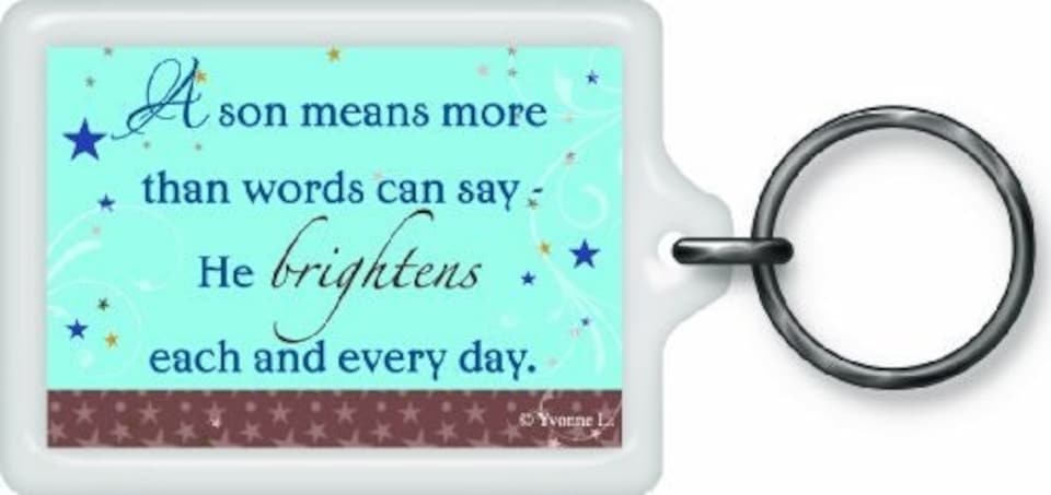 image 1 of World's Best Son Sentimental Keyring - Birthday Christmas Gift