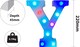 image 2 of Battery Operated RGB Letter   With Remote Control Letter Y