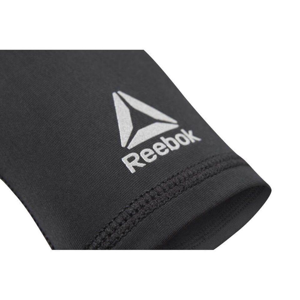 image 1 of Reebok Wrist Support (Black, XL) - Breathable Elastic Support with Silicone Grip and Reflective Detail | Black | BLACK | XL
