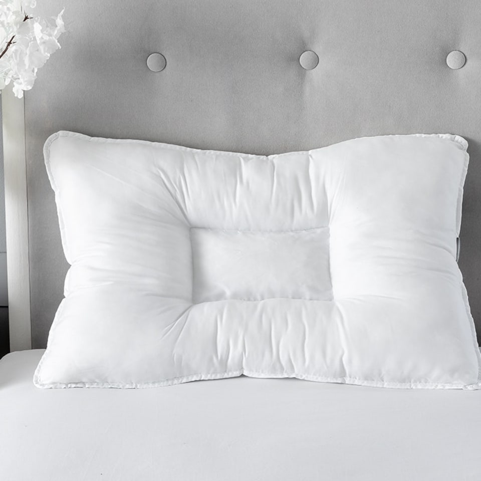 image 1 of Anti Snore Soft Touch Pillow Pair Microfibre Cover White