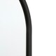 image 5 of The Vultus - New Black Metal Framed Double Arched Garden Wall Mirror 71" X 24" (180CM X 60CM) Suitable for Outside and Inside Black