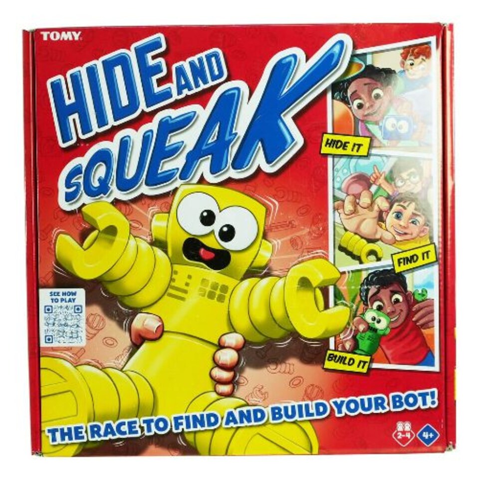Hide and Squeak Robots
