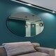 image 6 of All Glass Bevelled Classic Design Round Mirror 120 x 120CM N/A