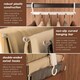 image 2 of Harbour Housewares Space-Saving Trouser Hanger - 6-in-1 - Pack of 10 - Skirt Hanger Dress Hanger Clothes Hanger Shorts Hanger Plastic Hanger