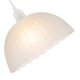 image 4 of Classic Frosted White Pendant Shade with Fluted Edge and Etched Lines | White | White | 1