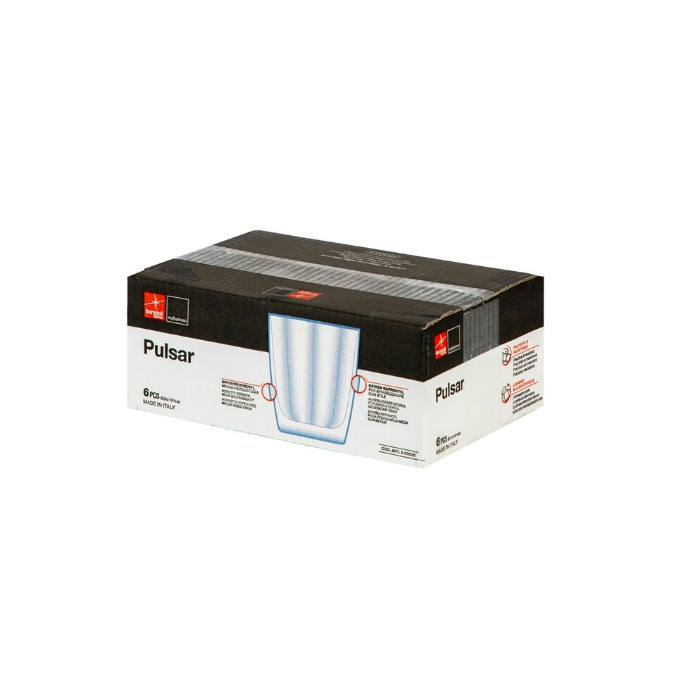 image 1 of Bormioli Rocco Pulsar Double Old Fashioned Glasses - 390ml - Blue - Pack of 6 Blue