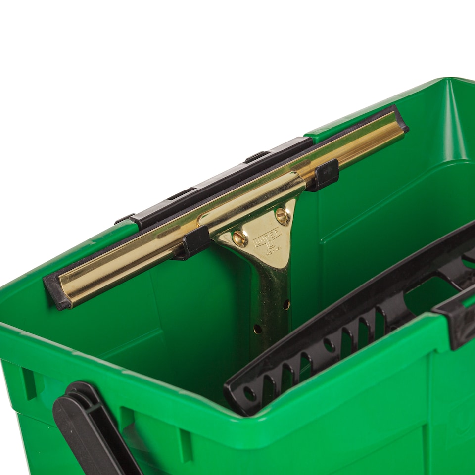 image 1 of Bucket Window & Car Cleaner 12Ltr MultiUse With Inbuilt Storage Shelves for Window Squeegees & Glass Washers Bucket by UNGER