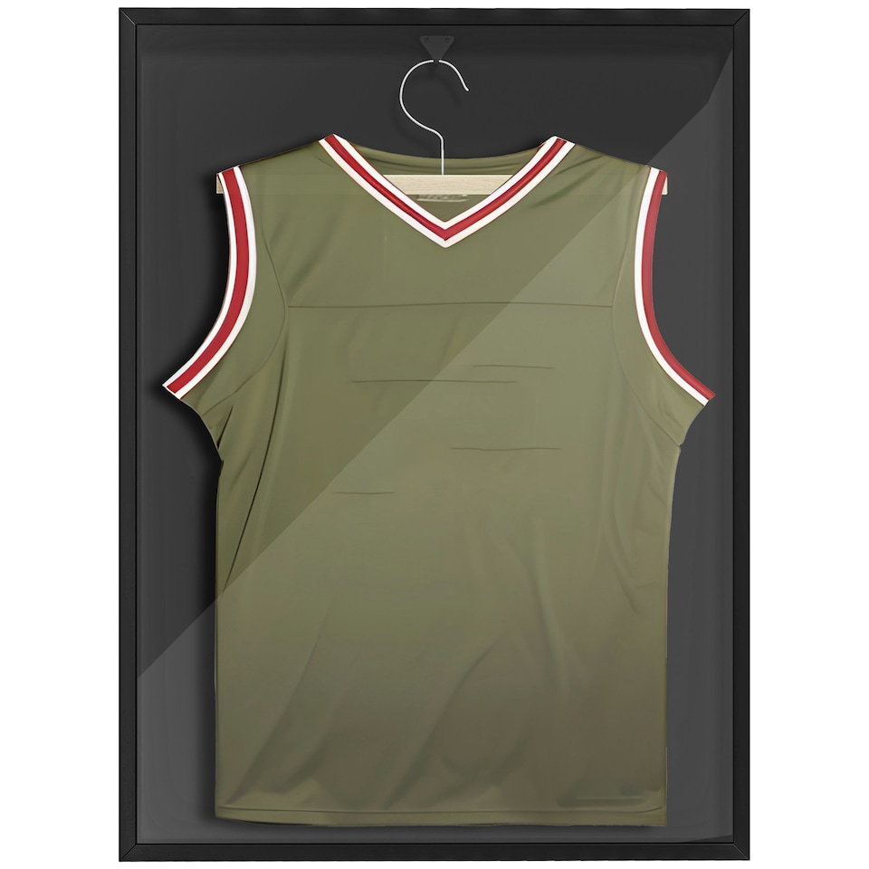 image 1 of HOMCOM Football Shirt Frame with UV Protection Acrylic Panel, 60 x 80 cm