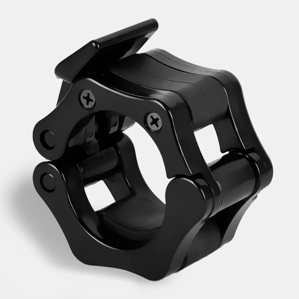 image 1 of GYM SETS Olympic Barbell Collars Pair | Black Barbell Collars