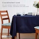 image 7 of Homescapes Navy Blue Tablecloth - 178 x 300 cm Blue