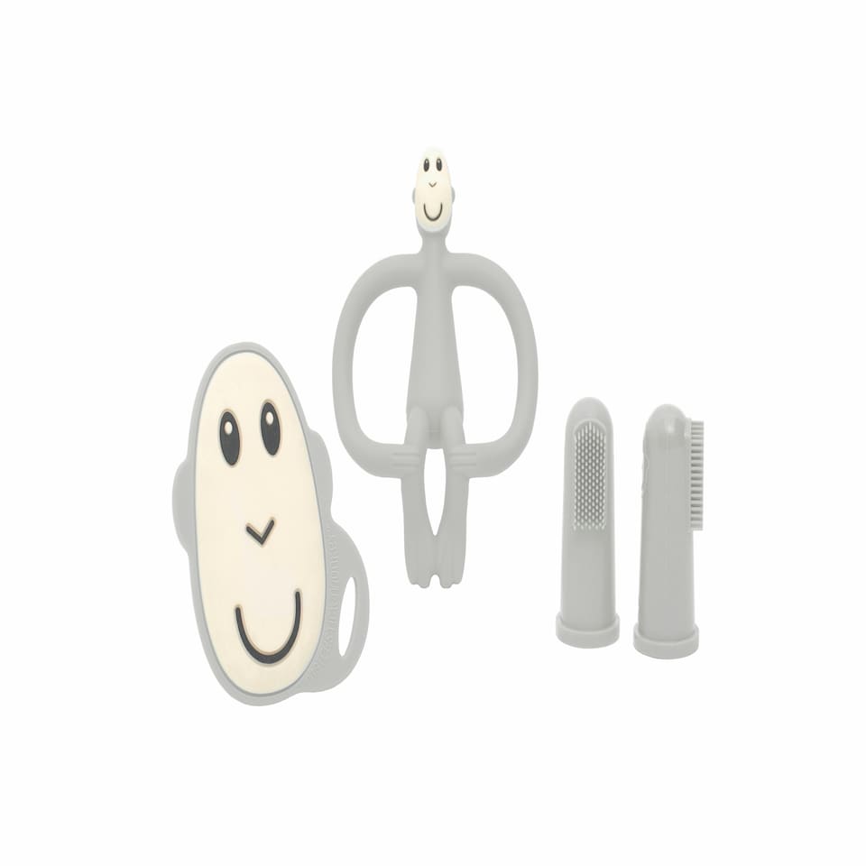 image 1 of Matchstick Monkey Teething Starter Set Cool Grey