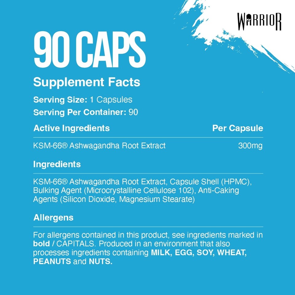 image 1 of Warrior Ashwagandha - 90 Capsules