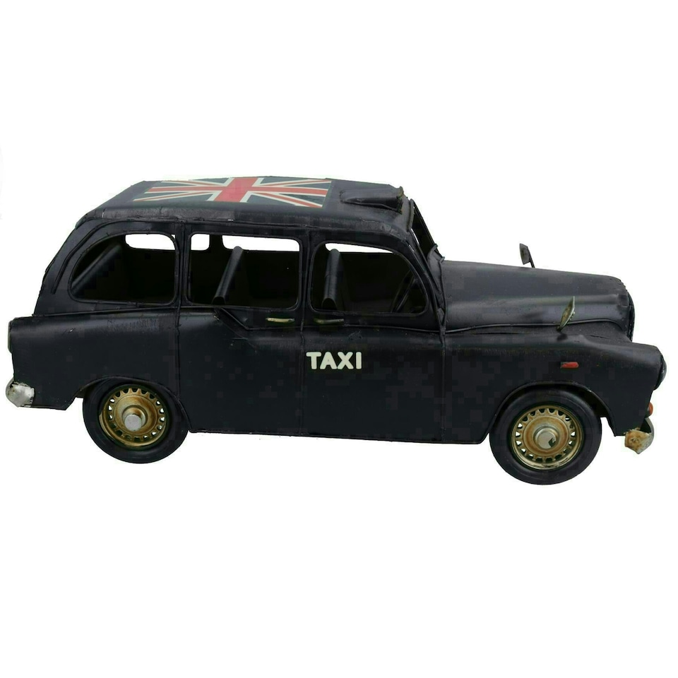 image 1 of Quality Historical Metal Vintage Taxi Metal Model Replica Ornament Gift
