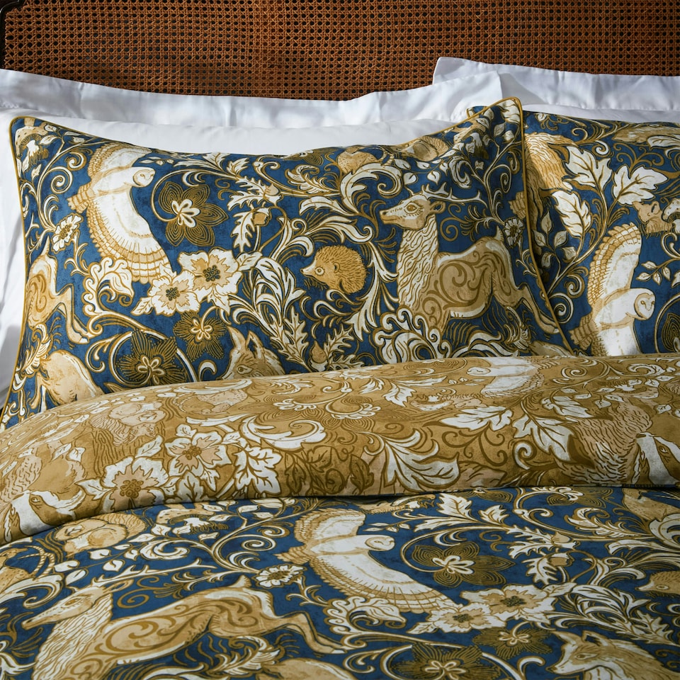 image 1 of Paoletti Harewood Heritage Premium Cotton King Duvet Cover Set