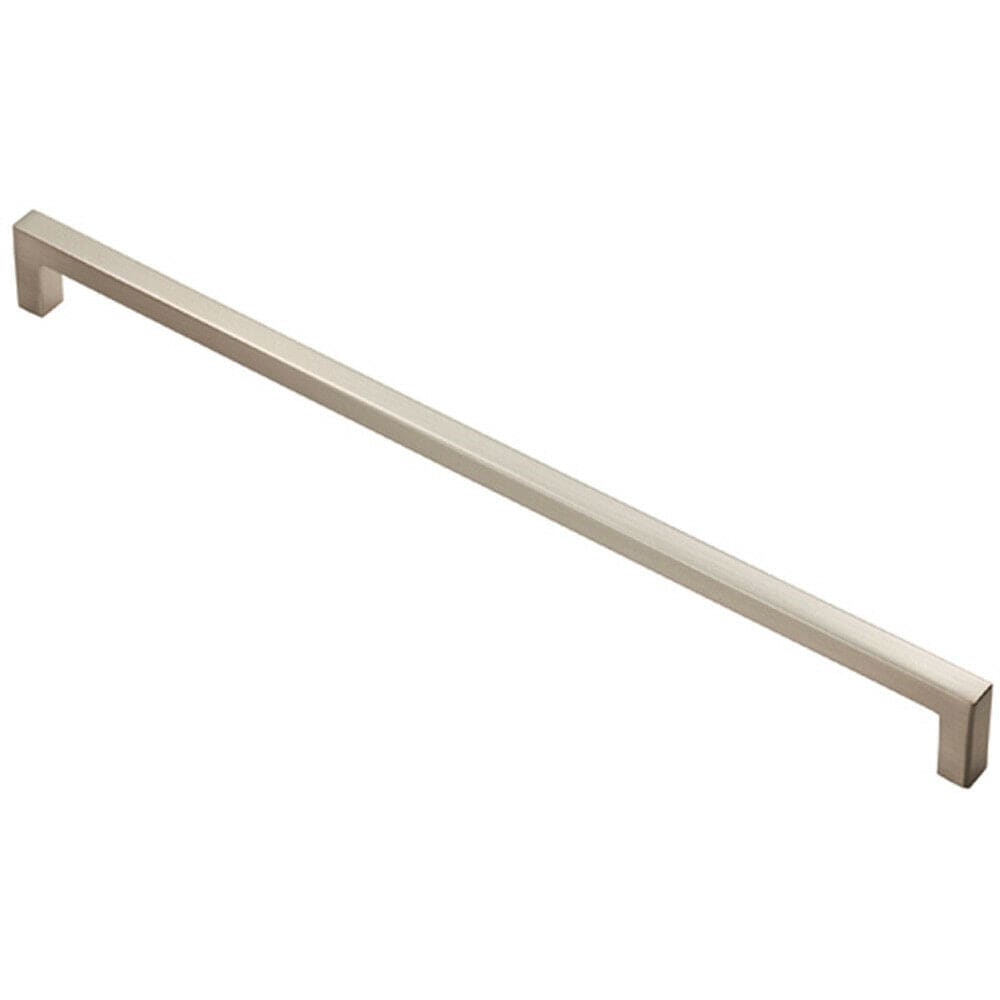 Loops Square Block Handle Pull Handle 330 x 10mm 320mm Fixing Centres Satin Nickel in Metallics