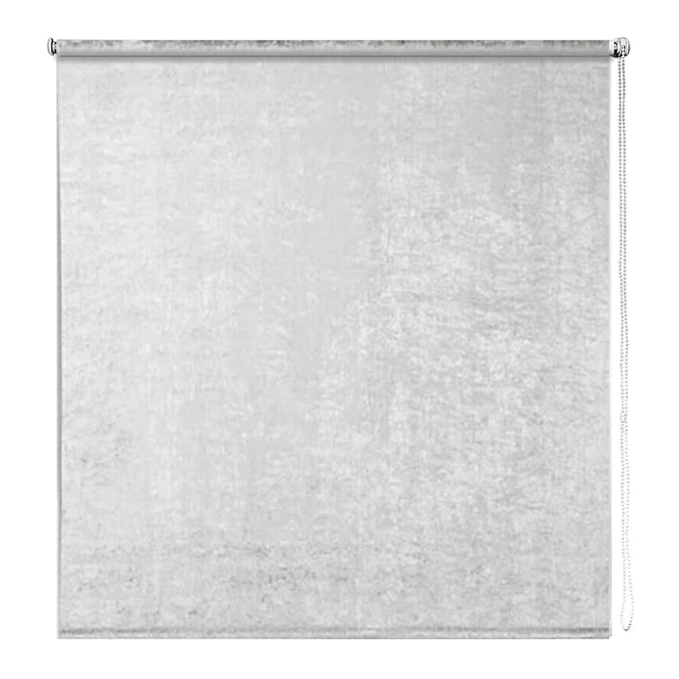 image 1 of 60cm Light Grey Crushed Velvet Roller Blinds | Grey | Grey