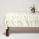 image 2 of Homescapes Gold Stag Christmas Table Cloth - 132 x 228 cm Gold