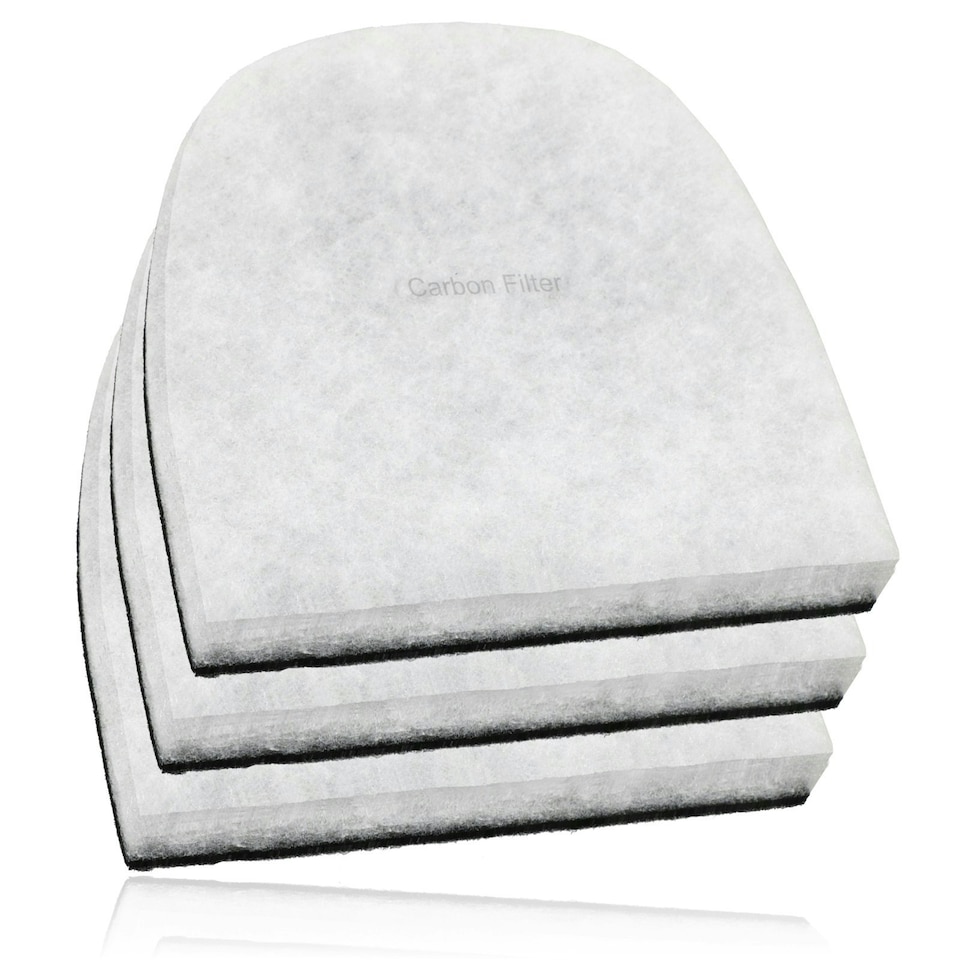 image 1 of SPARES2GO Air Purifier Carbon Filter compatible with Powerdri 12L 15L Dehumidifier (Pack of 3)