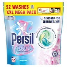 Persil Non-Bio Capsules Pure Heaven Scent Assorted 52 Wash | Blue | 1 - Blue | 52 Washes | 1