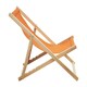 image 5 of Interiors by Premier Stylish Orange Deck Chair, Ethically Sourced Deck Chair, Sling Design Lawn Chair, Adjustable Garden Chair