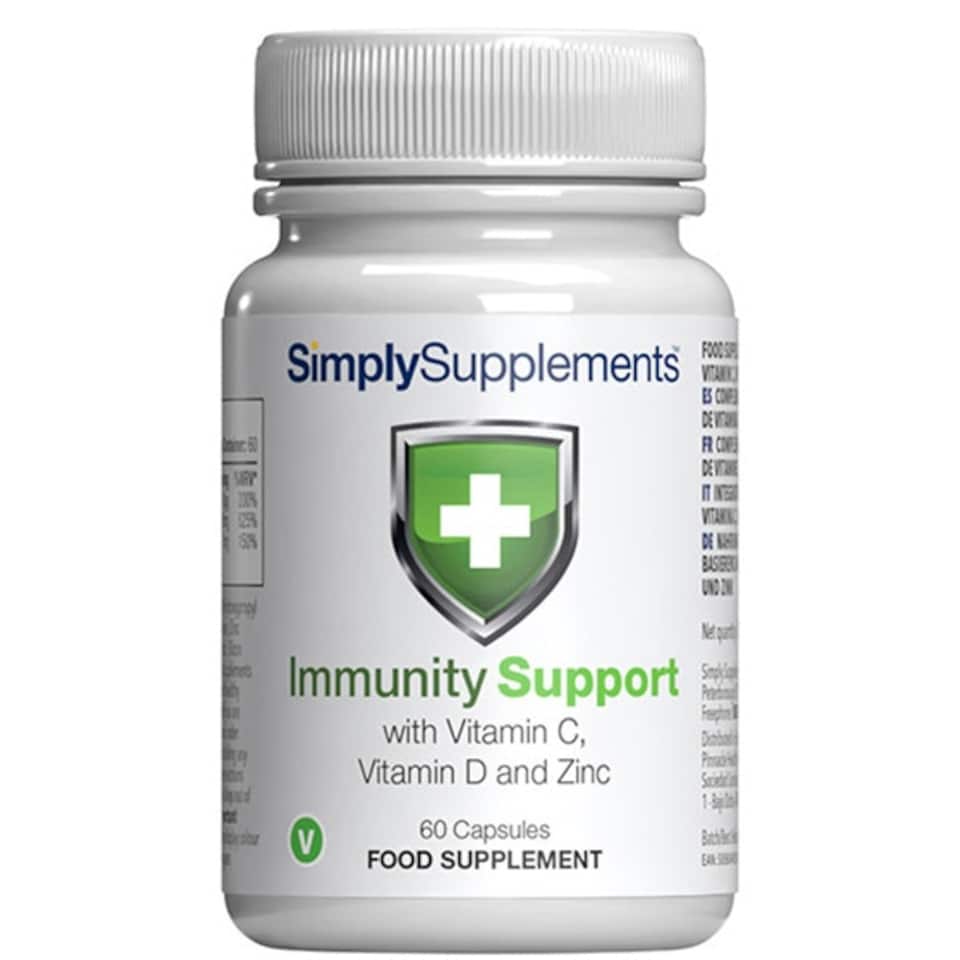 image 1 of Immunity Support with Vitamin C, Vitamin D & Zinc - 60 Capsules