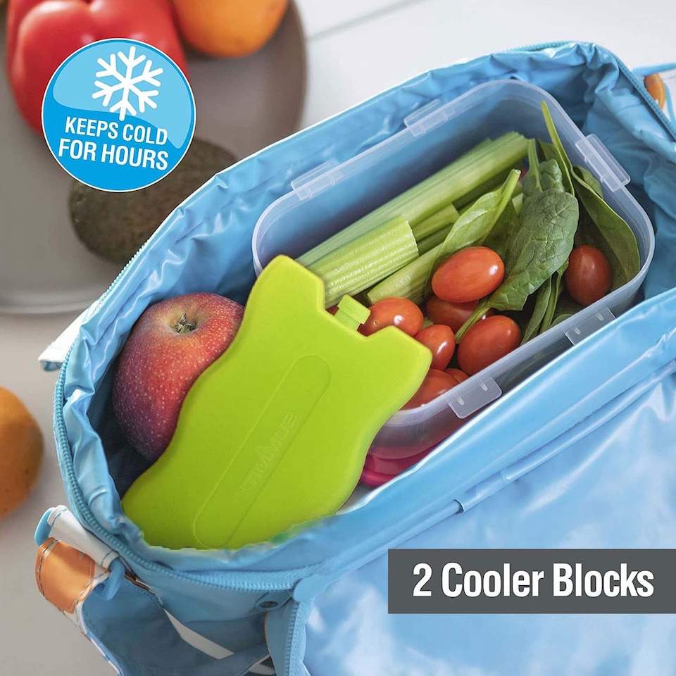 image 1 of VFM e-Store Ice Packs for Cool Box Twin Pack 200 ml, Yellow
