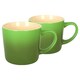 image 1 of Argon Tableware New Bone China Mugs - 330ml - Green Ombre - Pack of 2 | Green | Green | 2