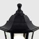 image 2 of ValueLights Black Outdoor Post Topper Light with 6W Warm White Bulb Black