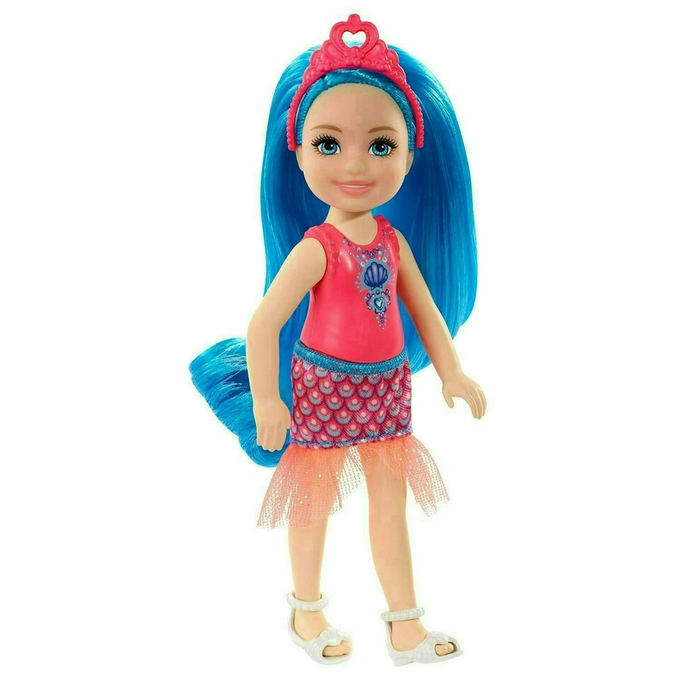 image 1 of Barbie Dreamtopia 14 cm Chelsea Sprite Doll With Blue Hair