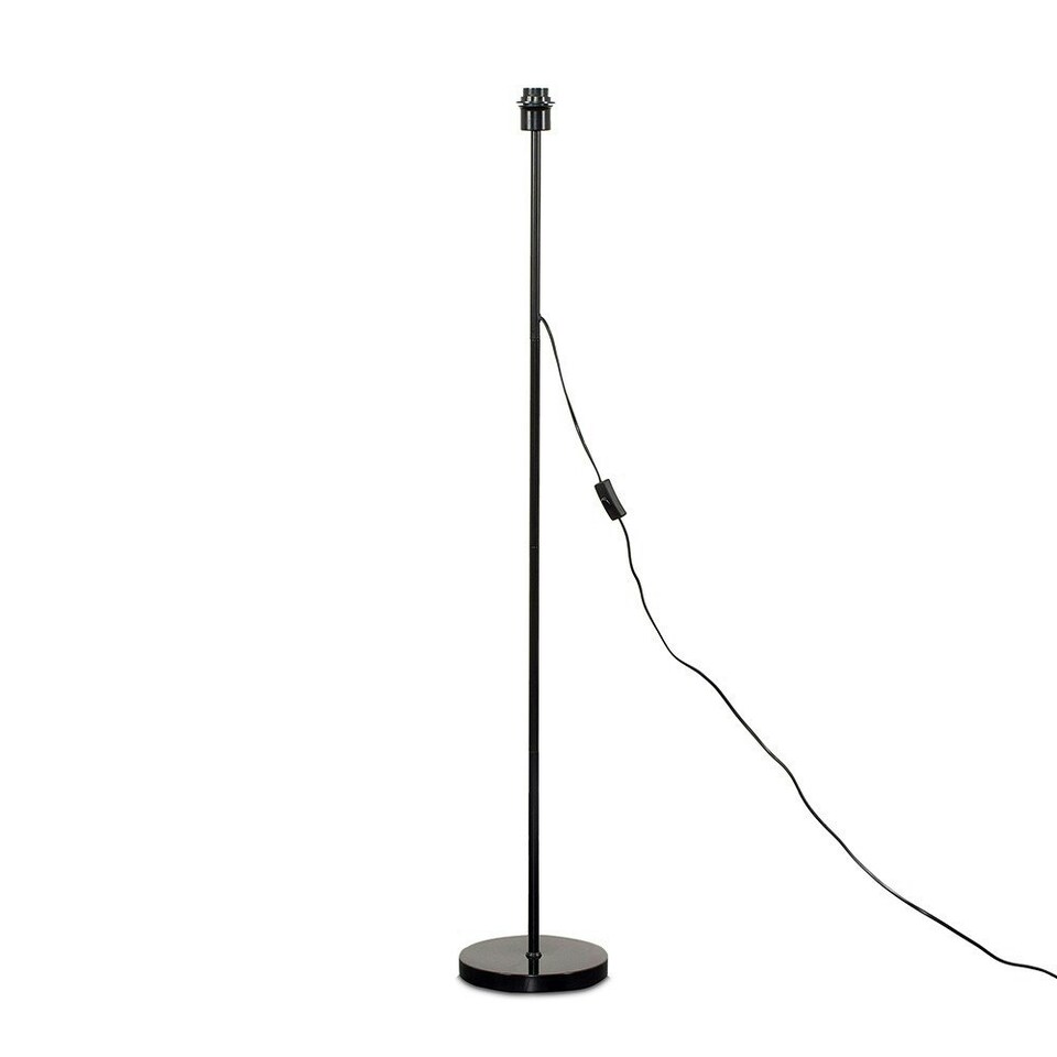 image 1 of ValueLights Modern Standard Black Metal Finish Floor Lamp Base Black