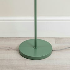 ValueLights Stassi Forest Green Mushroom Dome Metal Freestanding Floor Lamp Light