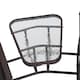 image 8 of Outsunny Double Glider Companion Rocking Garden Chairs Loveseat Grey and Brown