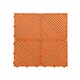 image 1 of Modular Interlocking Ribbed Vented Garage Floor Tiles - Grey | Orange | Orange