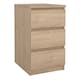 image 1 of Naia Bedside 3 Drawers in Jackson Hickory Oak