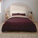 image 2 of Silentnight 10.5 Tog Seersucker Coverless Duvet and Pillowcase Set N/A | Berry/Natural | Double
