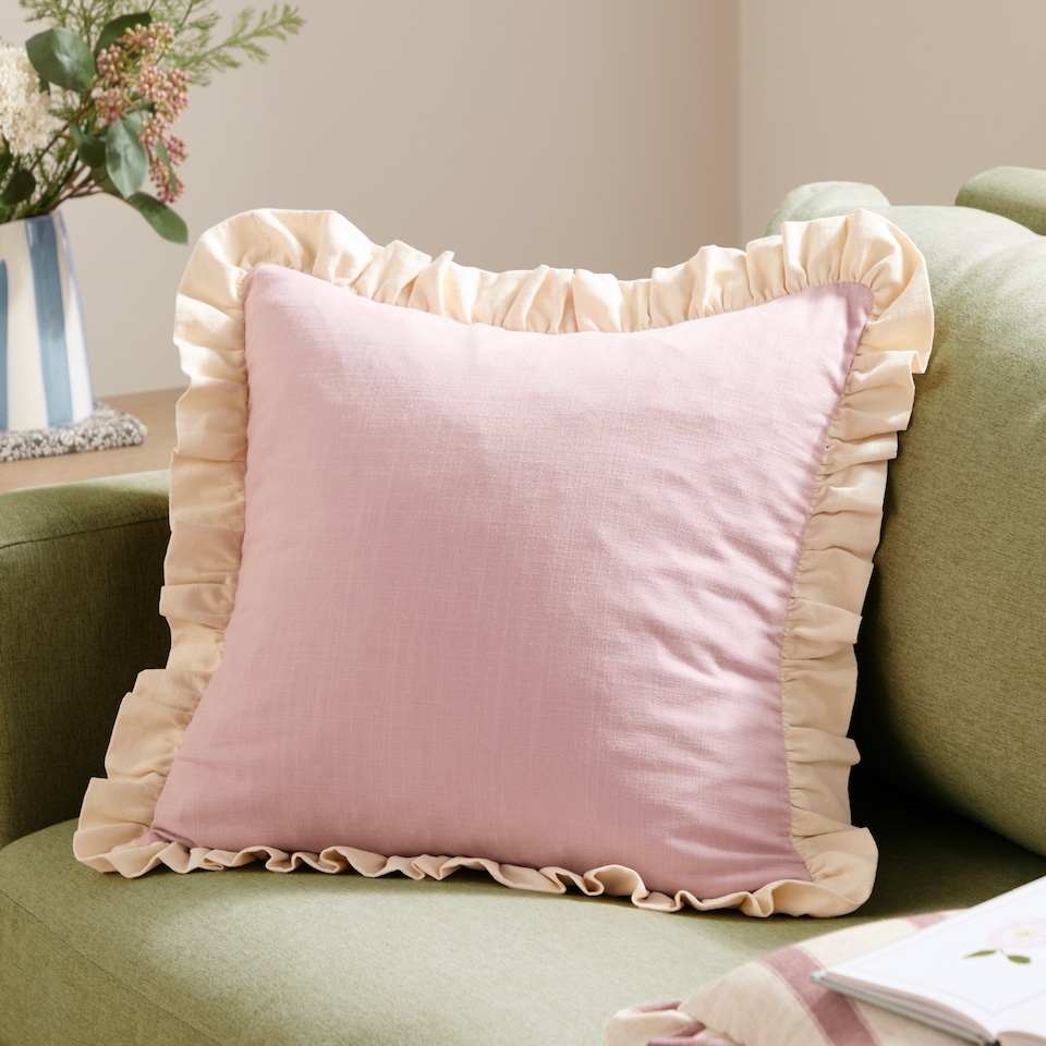 image 1 of Wylder Effie Cotton Ruffle Cushion